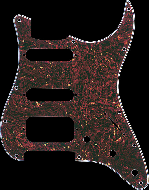 Fender Pickguard - Stratocaster HSS 11-Hole - Tortoise Shell 4-Ply