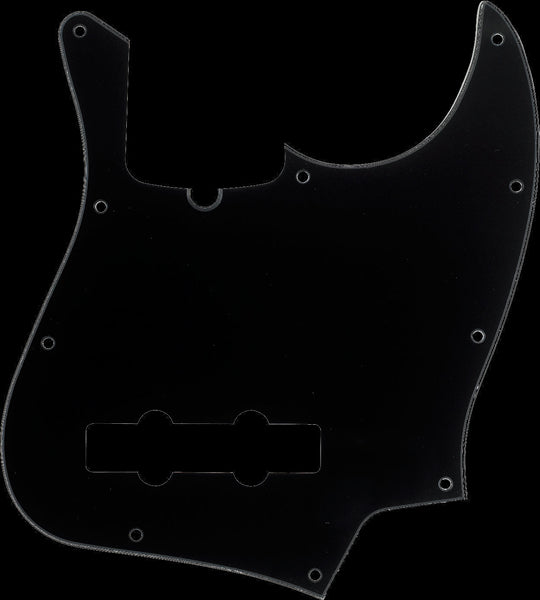 Fender Pickguard - Jazz Bass 10-Hole - Black/White/Black 3-Ply (Truss Rod Notch)