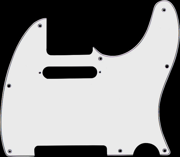 Fender Pickguard - Telecaster 8-Hole - White 3-Ply