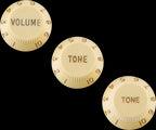 Fender Stratocaster Left-Handed Knobs (Volume Tone Tone) - Aged White (Set of 3)