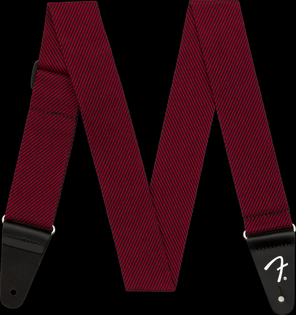 Fender Modern Tweed 2in Guitar Strap in Black/Red