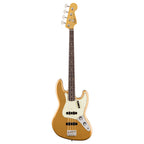 Fender Vintera III Early '60s Jazz Bass RW in Aztec Gold with maple fingerboard and vintage-style pickups.