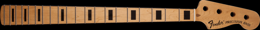 Neck - Precision Bass, 20 Medium Jumbo Frets, Block Inlay, Maple