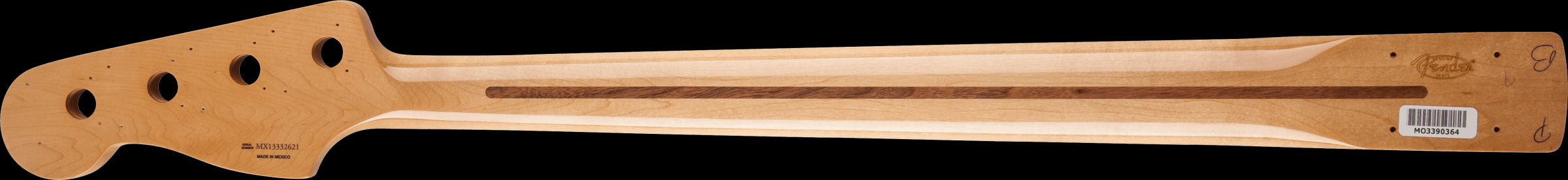 Neck - Precision Bass, 20 Medium Jumbo Frets, Block Inlay, Maple