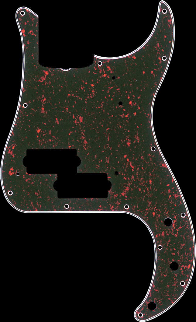 Fender Pickguard - Precision Bass (Truss Rod Notch) - 13-Hole - Vintage Mount Tortoise Shell 4-Ply