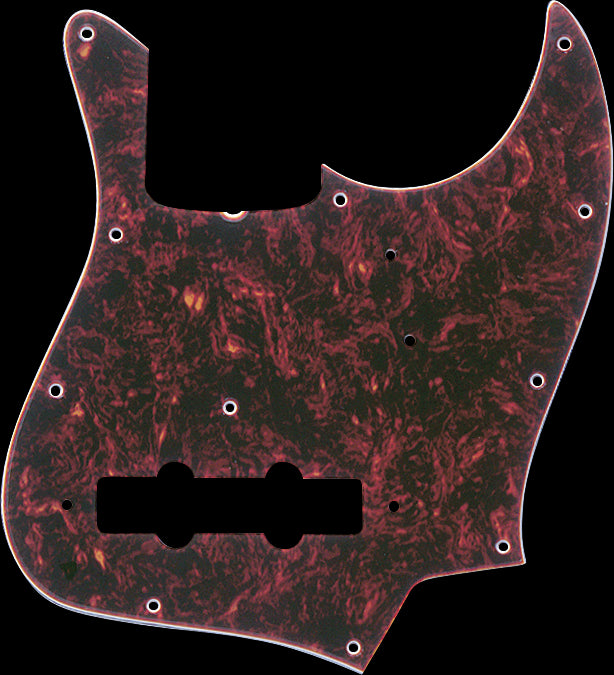 Fender Pickguard - Jazz Bass 11-Hole - Vintage Tortoise Shell 4-Ply (Truss Rod Notch)