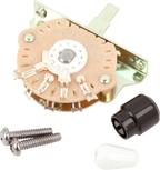 Fender Original Series 3-way pickup switch for Vintage Stratocaster and Telecaster guitars, showing the switch and connectors.