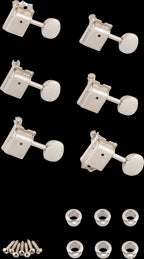 Fender Pure Vintage Guitar Tuners - Nickel/Chrome (Set of 6)