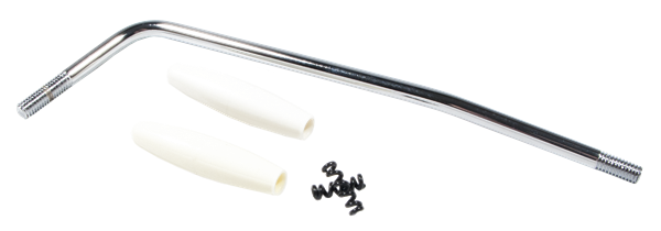 Fender Pure Vintage 60s Stratocaster chrome tremolo arm kit for guitar, featuring vintage-style design and chrome finish.