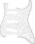Fender Pickguard - Stratocaster SSS 11-Hole - White Pearl 4-Ply