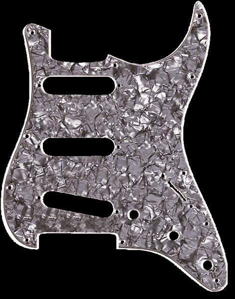 Fender Pickguard - Stratocaster SSS 11-Hole - Black Pearl 4-Ply