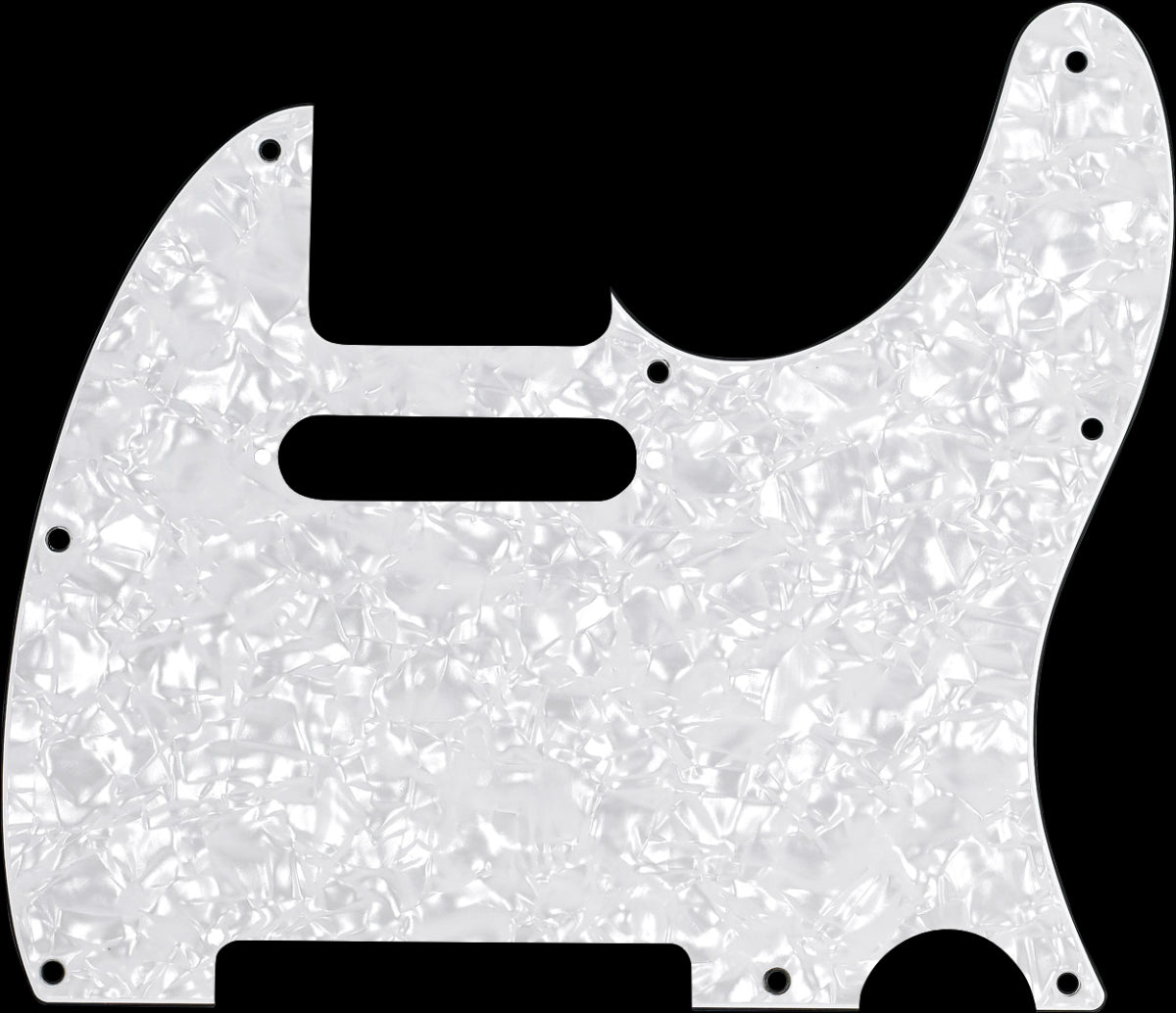 Fender Pickguard - Telecaster 8-Hole - White Pearl 4-Ply