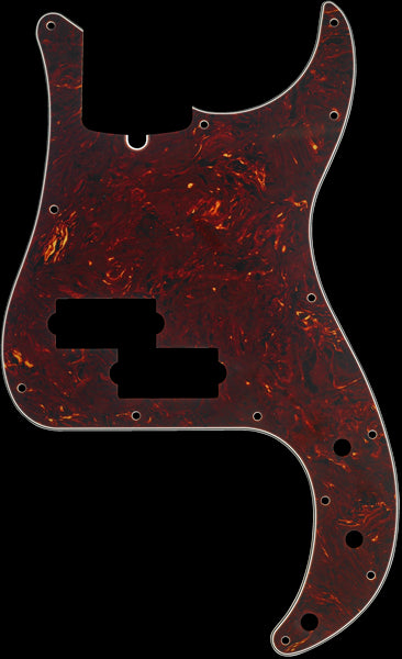 Fender Pickguard - Precision Bass - 13-Hole - (Truss Rod Notch) Tortoise Shell 4-Ply