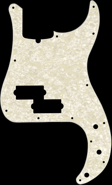 Fender Pickguard - Precision Bass - 13-Hole - Aged White Pearl 4-Ply