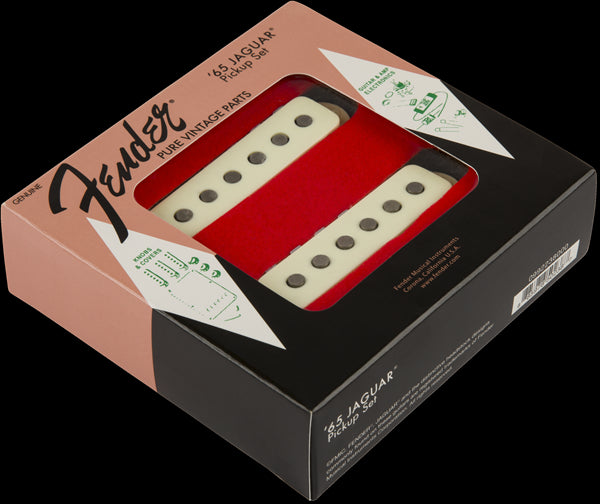 Fender Pure Vintage 65 Jaguar Pickup Set Vintage White (Set of 2)