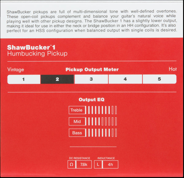 Fender ShawBucker 1 Pickup Zebra