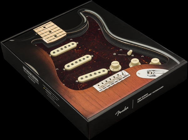 Fender Pre-Wired Pickguard Stratocaster SSS CS Fat 50s Tortoise Shell
