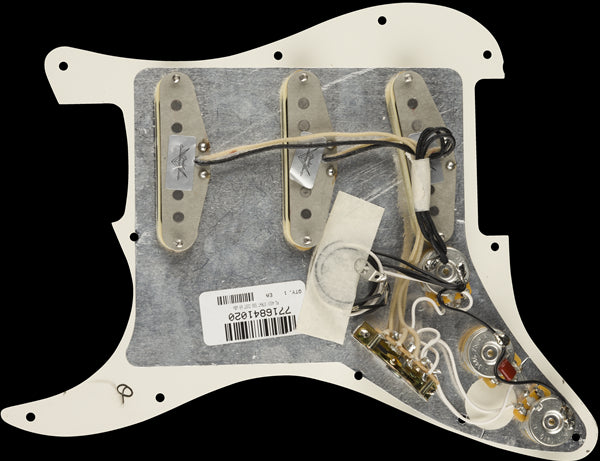 Fender Pre-Wired Pickguard Stratocaster SSS CS Custom 69s 3-Ply White