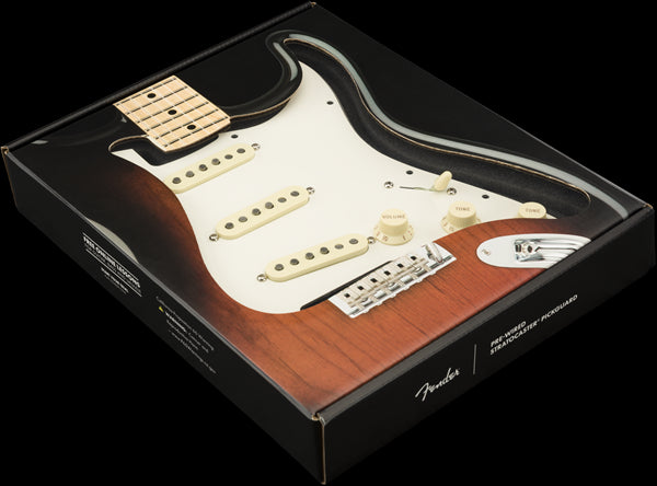 Fender Pre-Wired Pickguard Stratocaster SSS CS Custom 69s 3-Ply White