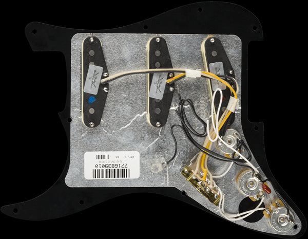 Fender Pre-Wired Pickguard Stratocaster SSS Texas Specials 3-Ply Black