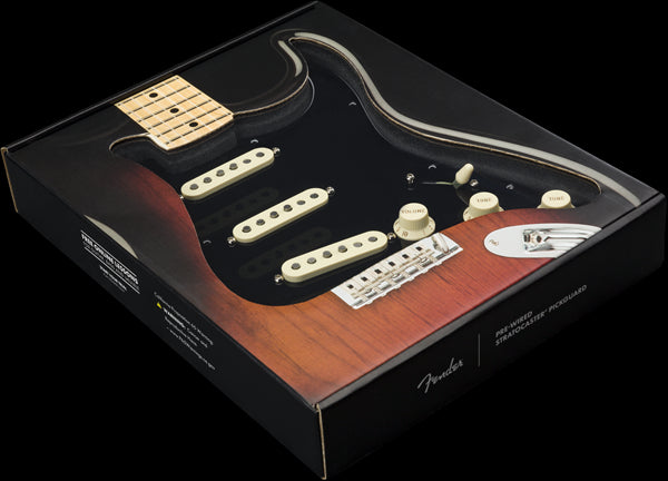 Fender Pre-Wired Pickguard Stratocaster SSS Texas Specials 3-Ply Black