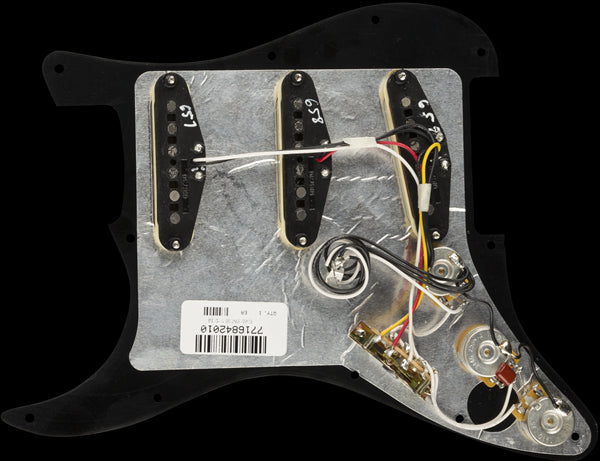 Fender Pre-Wired Pickguard Stratocaster SSS Tex-Mex 3-Ply Black