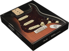 Fender Pre-Wired Stratocaster SSS Vintage Noiseless Tortoise Shell Pickguard for guitar parts, showing the tortoise shell design and wiring.