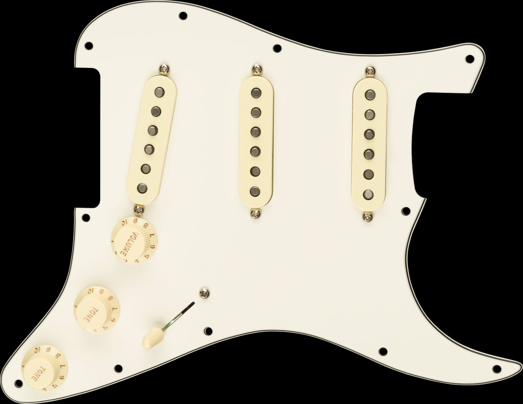 Fender Pre-Wired Pickguard Stratocaster SSS Original 57/62 3-Ply White
