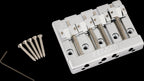 Fender HiMass 4-String Bass Bridge Assembly With Zinc Saddles in Chrome