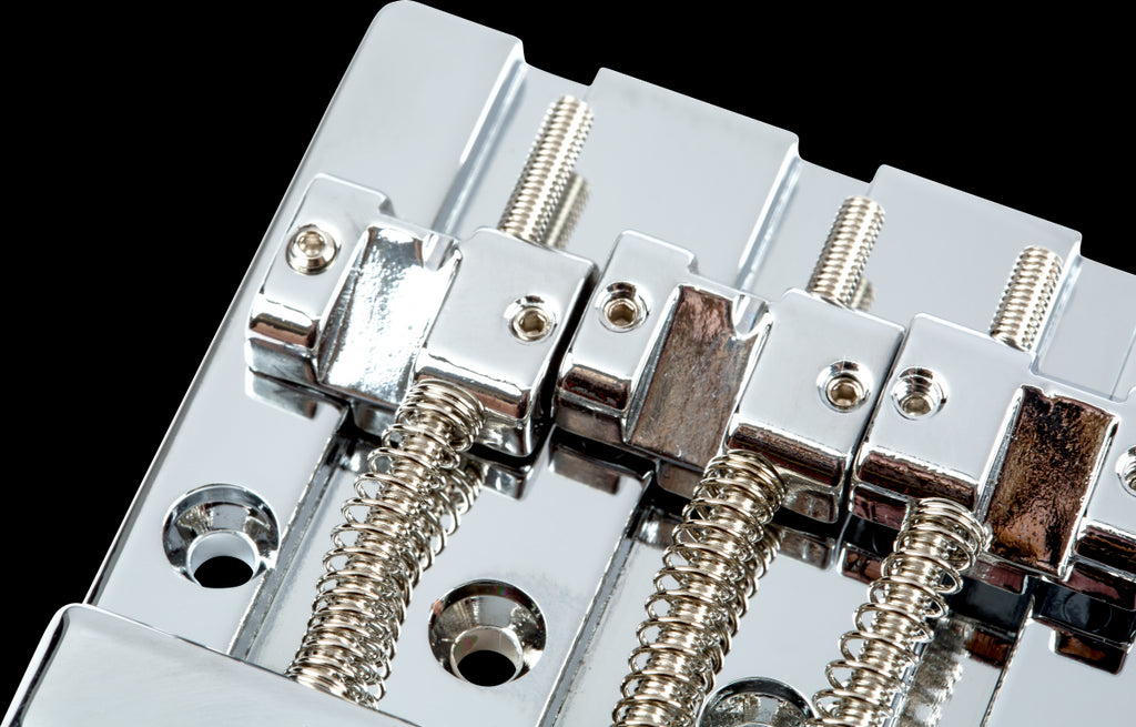 Fender HiMass 4 String Bass Bridge Assembly with Brass Saddles