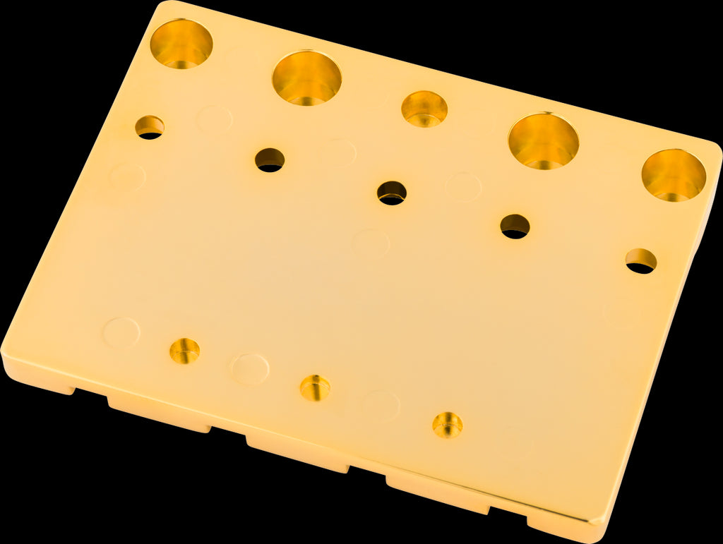 Fender HiMass 4-Str Bass Bridge Assembly w/Brass Saddles - Gold