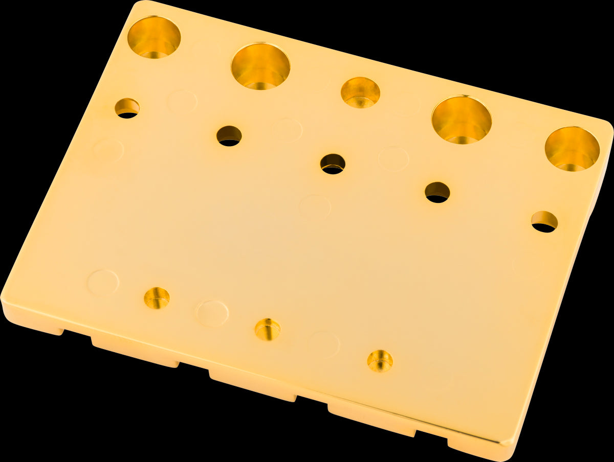 Fender HiMass 4-Str Bass Bridge Assembly w/Brass Saddles - Gold