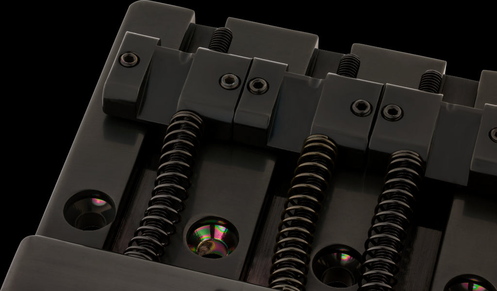 Fender HiMass 4-Str Bass Bridge Assembly w/Brass Saddles - Black