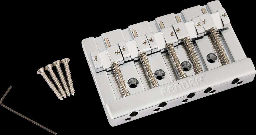Bridge - HiMass™ 5-String Bass Wide Bridge Assembly With Zinc Saddles