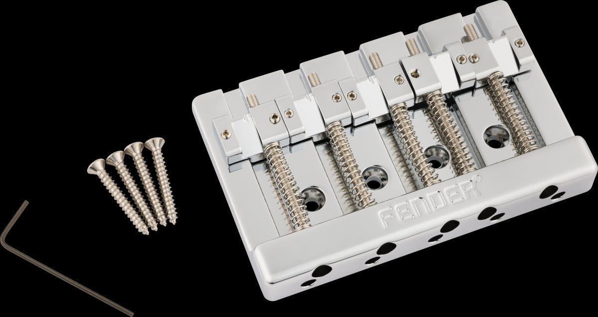 Bridge - HiMass™ 5-String Bass Narrow Bridge Assembly With Brass Saddles