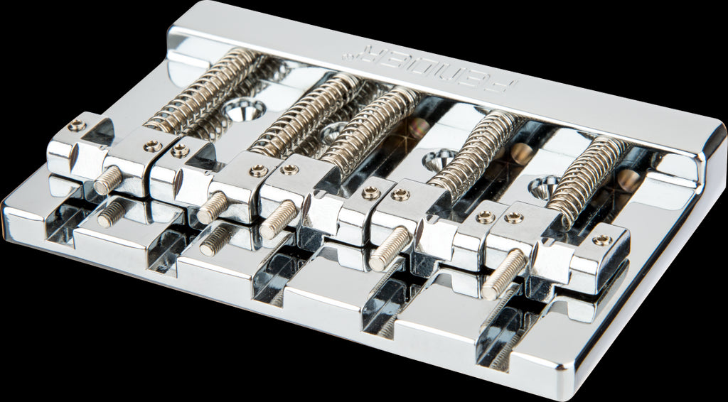 Bridge - HiMass™ 5-String Bass Narrow Bridge Assembly With Brass Saddles