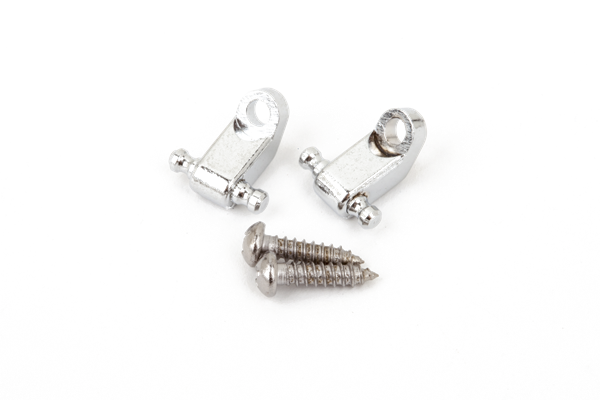 Fender American Professional Chrome Guitar String Guides Set of 2, high-quality guitar parts with polished chrome finish.