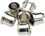 Set of six Fender American Vintage Telecaster string-thru-body ferrules for guitar replacement or repair.