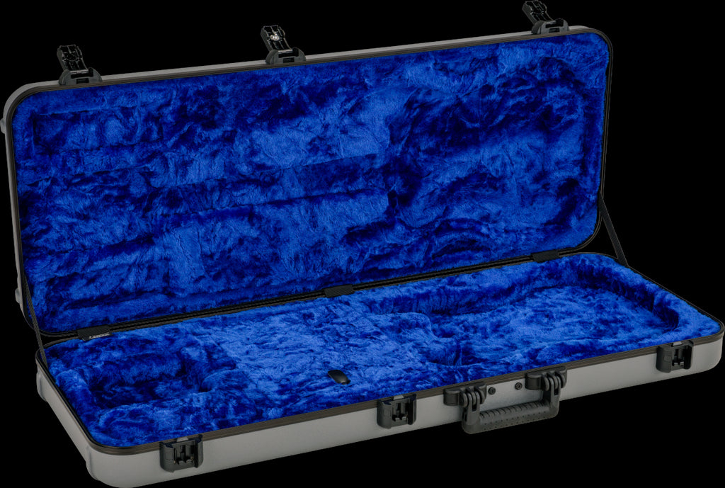 Fender Deluxe Molded Stratocaster/Telecaster Case Silver/Blue