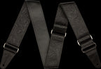 Fender Tooled Leather 2in Guitar Strap in Black