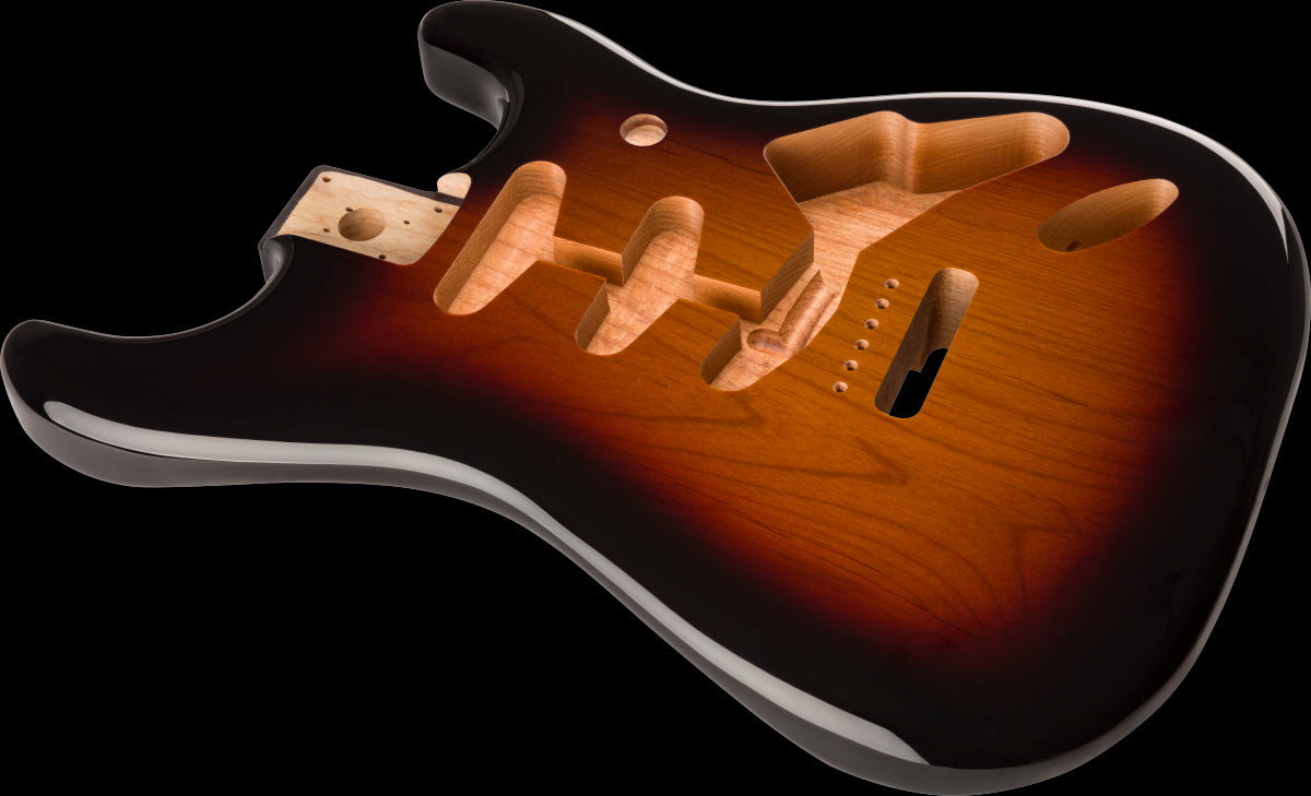 Body - Stratocaster SSS Alder Vintage Bridge Mount, 3-Color Sunburst