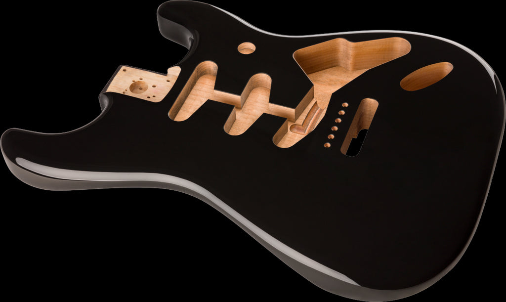 Body - Stratocaster SSS Alder Vintage Bridge Mount, Black