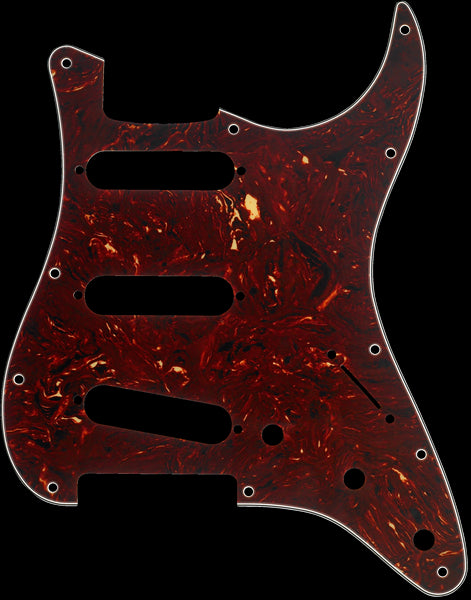 Fender Pickguard - Stratocaster SSS 11-Hole - Tortoise Shell 4-Ply