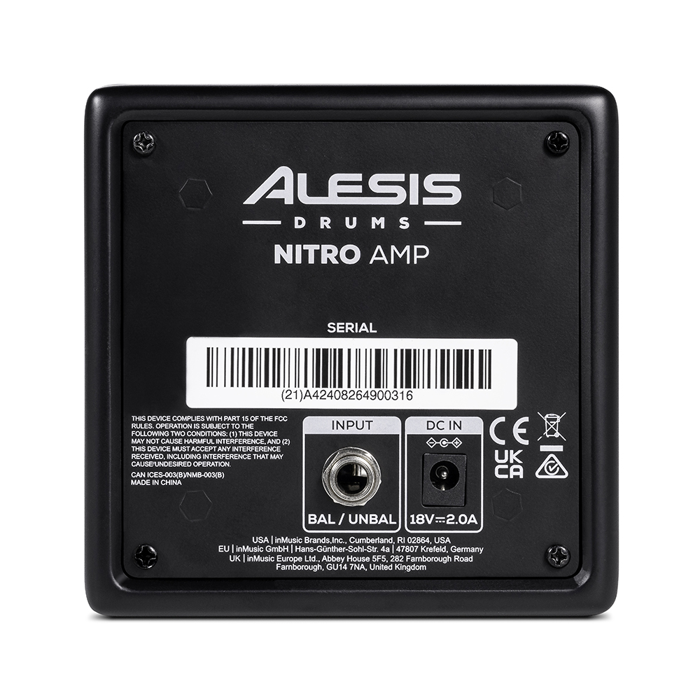 Alesis NITROAMP Compact 70 Watt Rack Mountable Powered Speaker