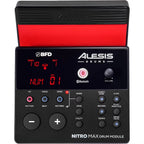 Alesis Nitro Max Special Edition 8-piece electronic drum kit with Bluetooth connectivity and BFD software for realistic sound.