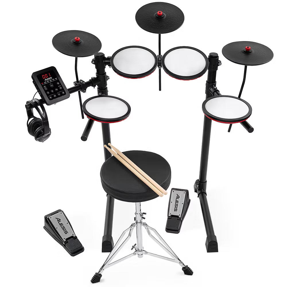 Alesis Turbo Max 7-Pce Electronic Drum Kit w/Mesh Heads & Bluetooth