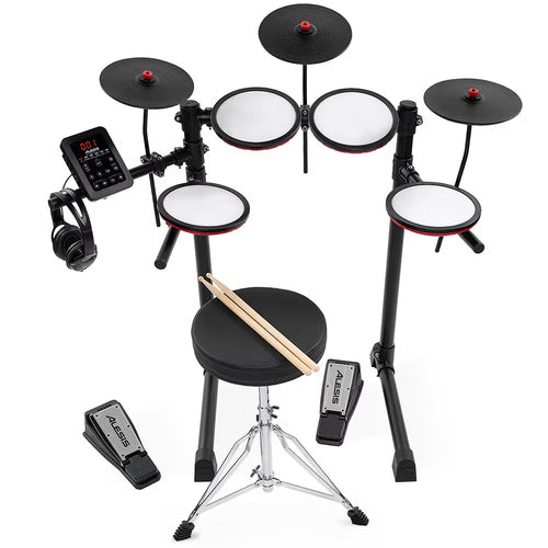 Alesis Turbo Max 7-Pce Electronic Drum Kit w/Mesh Heads & Bluetooth