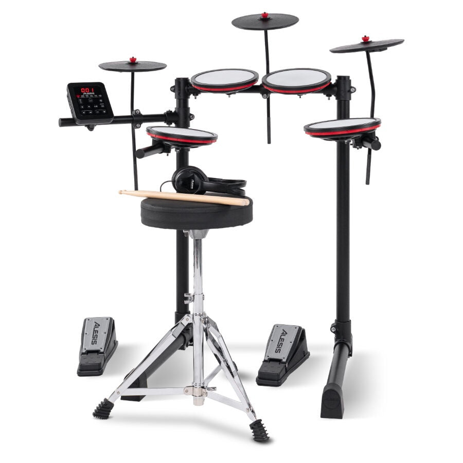 Alesis Turbo Max 7-Pce Electronic Drum Kit w/Mesh Heads & Bluetooth