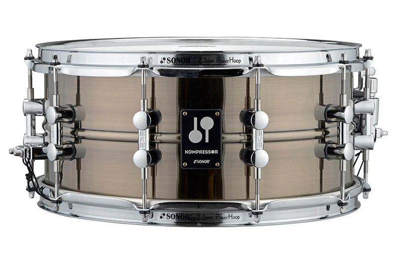 Sonor Kompressor 14"x6.5" Brass Snare Drum with Power Hoops