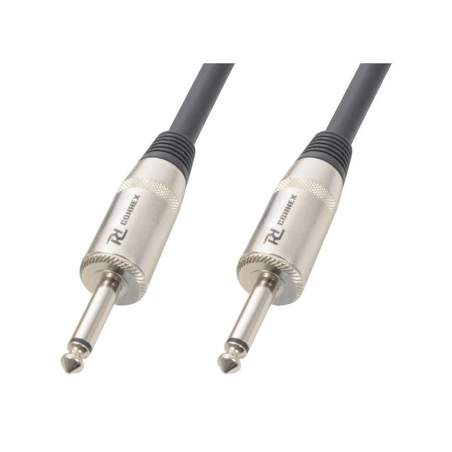 Power Dynamics 177337 5m 1/4" TS to 1/4" TS speaker cable with 2x 1.5mm core, suitable for PA audio connections